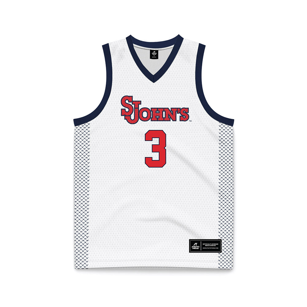St. Johns - NCAA Women's Basketball : Ariel Little - White Basketball Jersey-0
