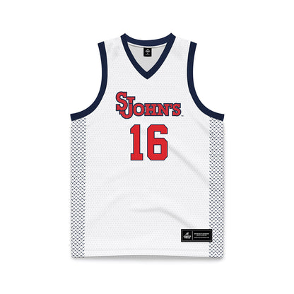 St. Johns - NCAA Women's Basketball : Daniela Abies - White Basketball Jersey-0