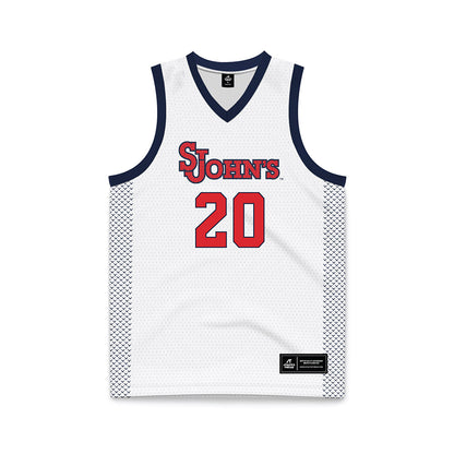 St. Johns - NCAA Women's Basketball : Sa'Mya Wyatt - White Basketball Jersey-0