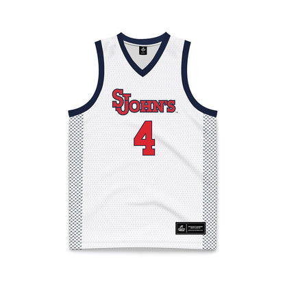St. Johns - NCAA Women's Basketball : Skye Owen - White Basketball Jersey