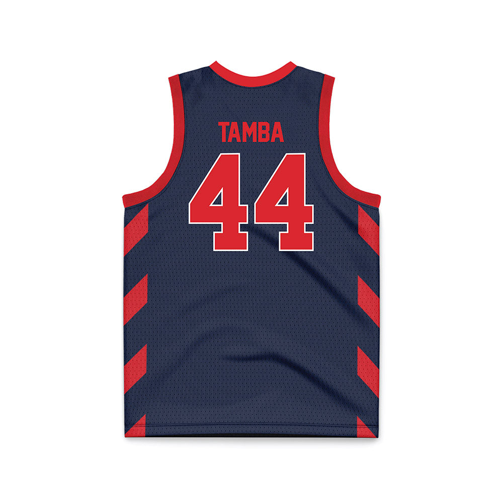 St. Johns - NCAA Men's Basketball : Handje Tamba - Navy Basketball Jersey-1