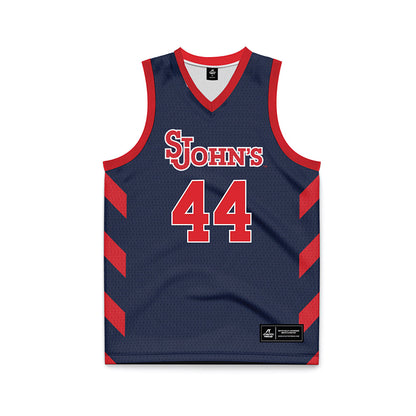 St. Johns - NCAA Men's Basketball : Handje Tamba - Navy Basketball Jersey-0