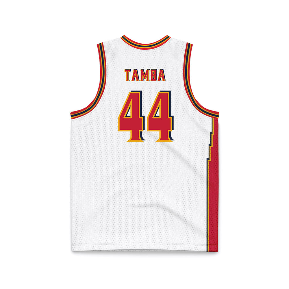 St. Johns - NCAA Men's Basketball : Handje Tamba - White Basketball Jersey-1