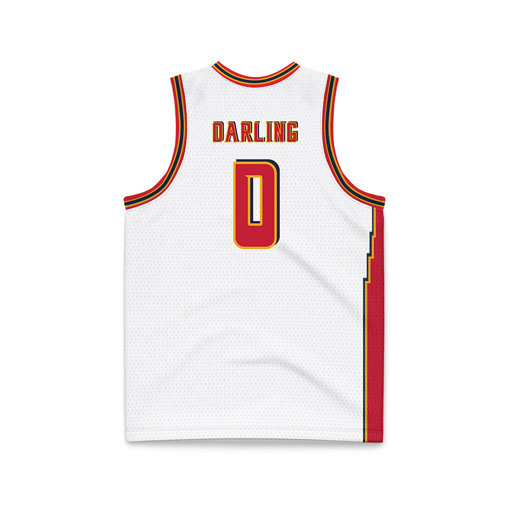 St. Johns - NCAA Men's Basketball : Dylan Darling - White Basketball Jersey-1