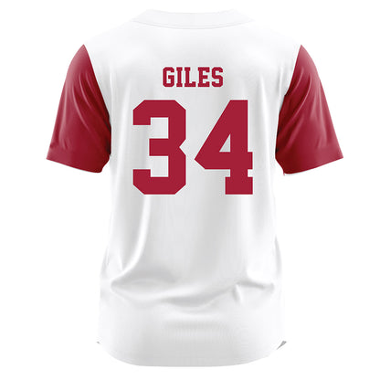 Alabama - NCAA Softball : Marlie Giles - White Jersey-1