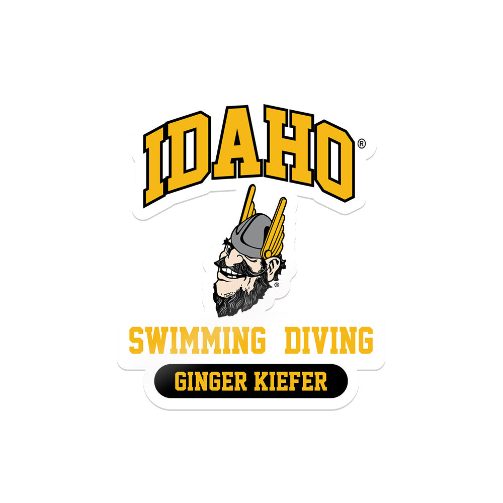 Idaho - NCAA Women's Swimming & Diving : Ginger Kiefer - Sticker