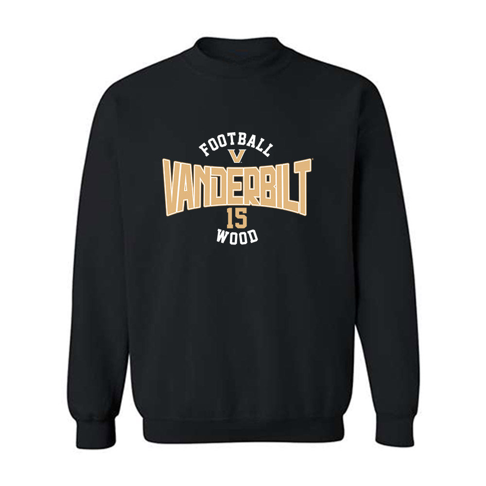 Vanderbilt - NCAA Football : Zaylin Wood - Classic Fashion Shersey Crewneck Sweatshirt-0