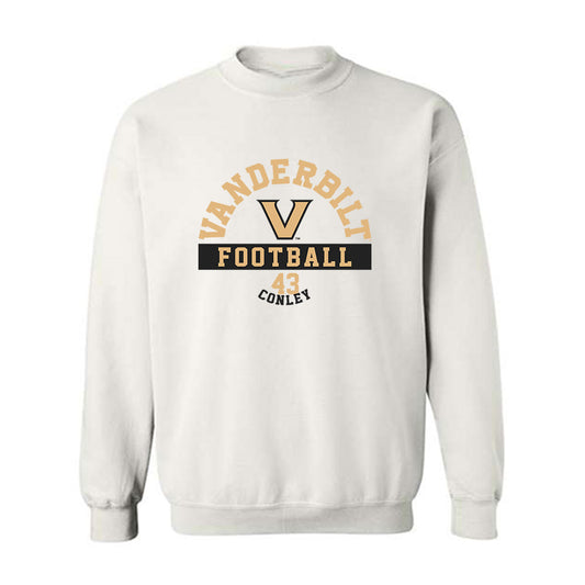 Vanderbilt - NCAA Football : Will Conley - Classic Fashion Shersey Crewneck Sweatshirt