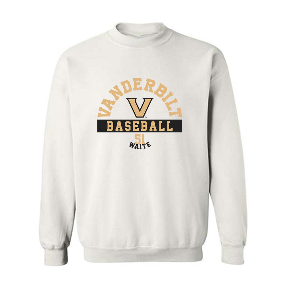 Vanderbilt - NCAA Baseball : Ryker Waite - Classic Fashion Shersey Crewneck Sweatshirt-0