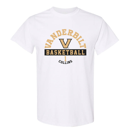 Vanderbilt - NCAA Men's Basketball : Frankie Collins - Classic Fashion Shersey T-Shirt-0