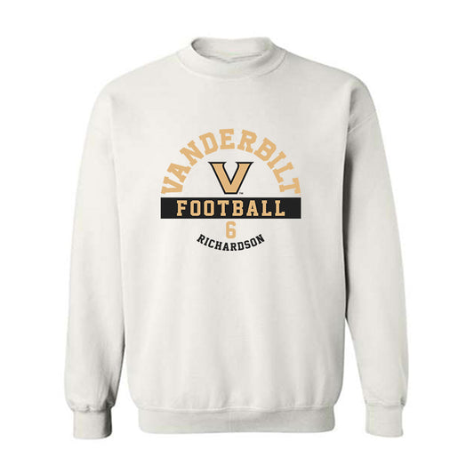 Vanderbilt - NCAA Football : Tre Richardson - Classic Fashion Shersey Crewneck Sweatshirt-0