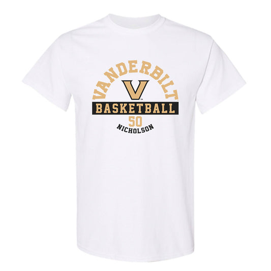 Vanderbilt - NCAA Men's Basketball : Mason Nicholson - Classic Fashion Shersey T-Shirt-0