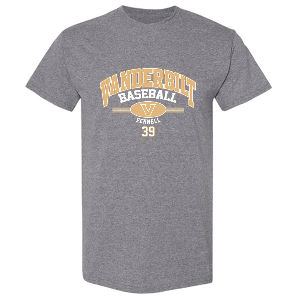 Vanderbilt - NCAA Baseball : Connor Fennell - Classic Fashion Shersey T-Shirt