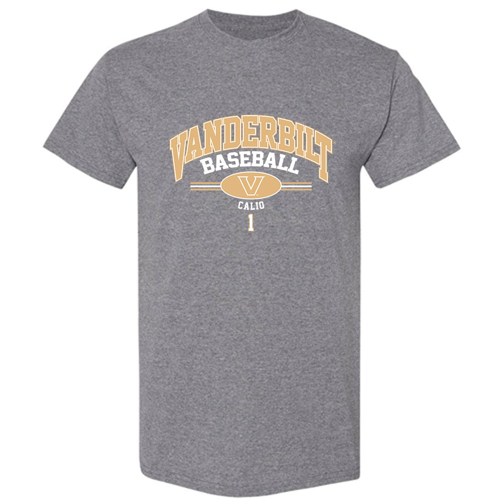 Vanderbilt - NCAA Baseball : AJ Calio - Classic Fashion Shersey T-Shirt-0