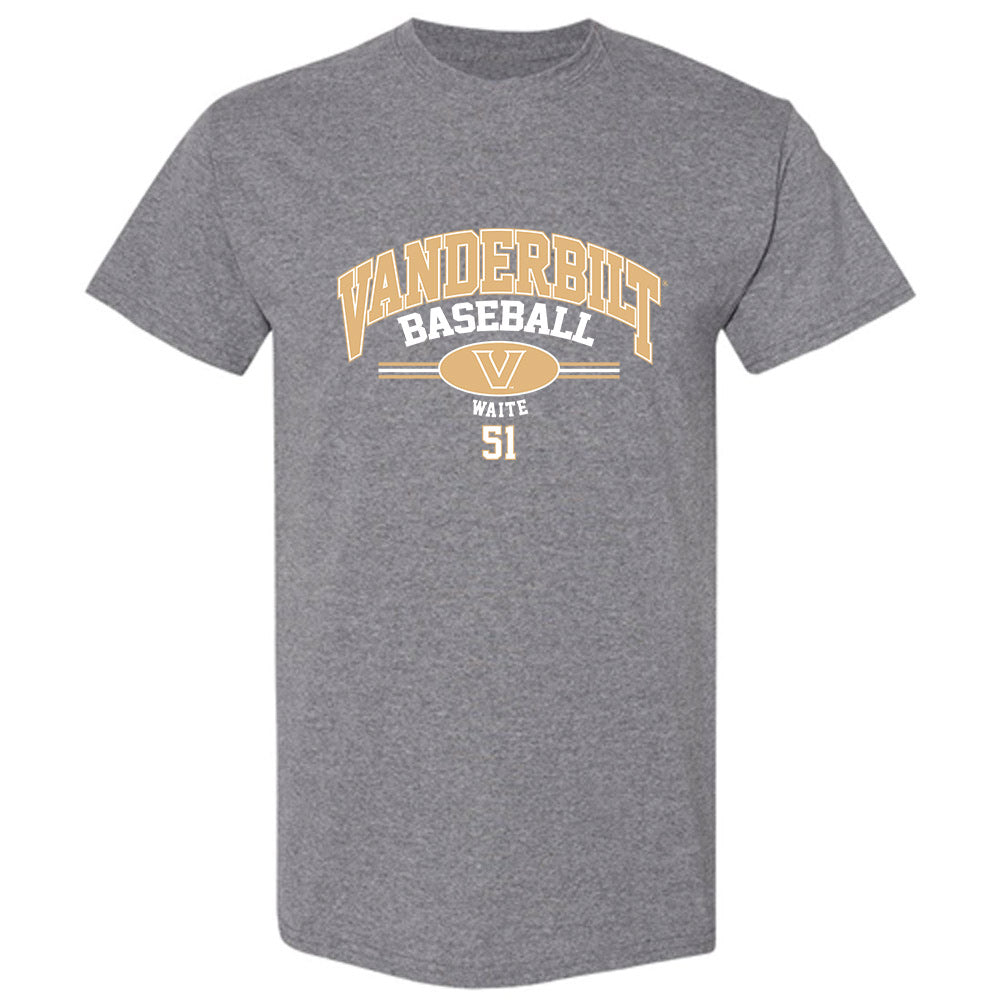 Vanderbilt - NCAA Baseball : Ryker Waite - Classic Fashion Shersey T-Shirt-0