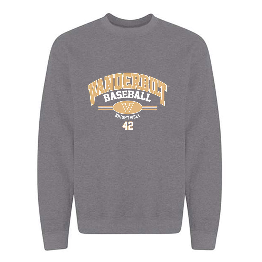 Vanderbilt - NCAA Baseball : Collin Brightwell - Classic Fashion Shersey Crewneck Sweatshirt-0