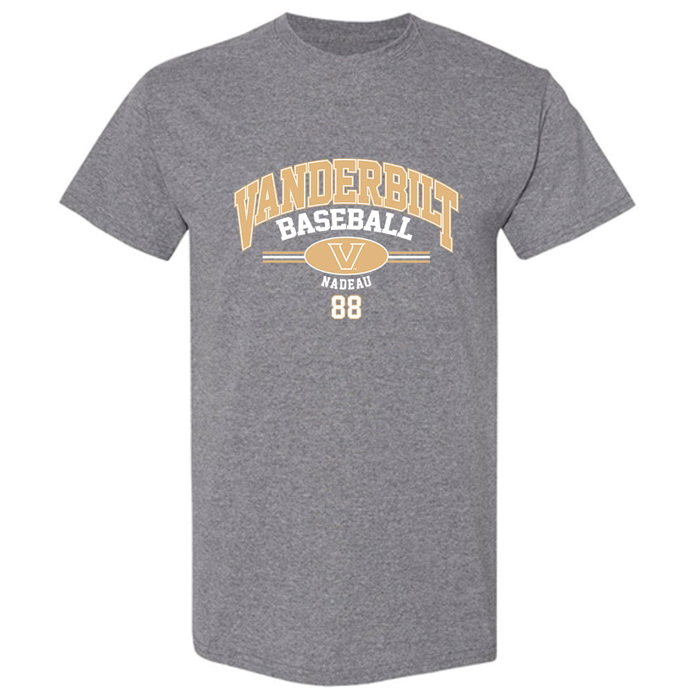 Vanderbilt - NCAA Baseball : Wyatt Nadeau - Classic Fashion Shersey T-Shirt-0