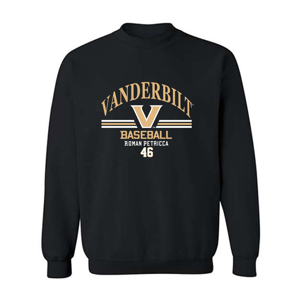 Vanderbilt - NCAA Baseball : Roman Petricca - Classic Fashion Shersey Crewneck Sweatshirt-0