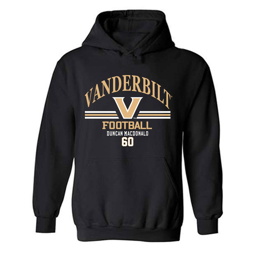 Vanderbilt - NCAA Football : Duncan MacDonald - Classic Fashion Shersey Hooded Sweatshirt-0