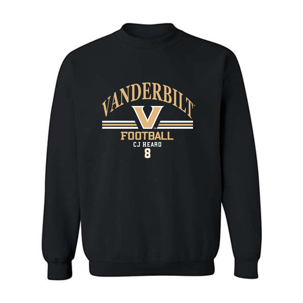 Vanderbilt - NCAA Football : CJ Heard - Classic Fashion Shersey Crewneck Sweatshirt-0