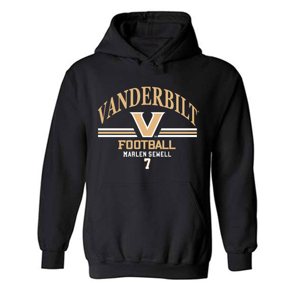 Vanderbilt - NCAA Football : Marlen Sewell - Classic Fashion Shersey Hooded Sweatshirt