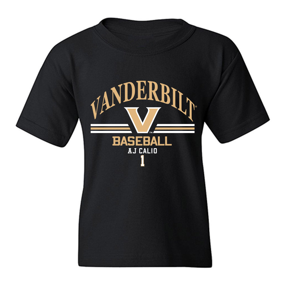 Vanderbilt - NCAA Baseball : AJ Calio - Classic Fashion Shersey Youth T-Shirt-0