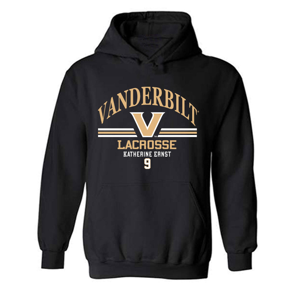 Vanderbilt - NCAA Women's Lacrosse : Katherine Ernst - Classic Fashion Shersey Hooded Sweatshirt