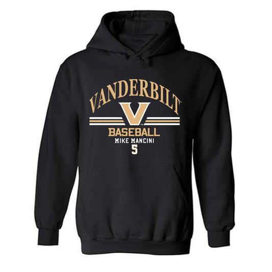 Vanderbilt - NCAA Baseball : Mike Mancini - Classic Fashion Shersey Hooded Sweatshirt