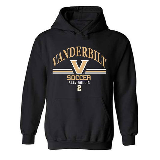 Vanderbilt - NCAA Women's Soccer : Ally Bollig - Classic Fashion Shersey Hooded Sweatshirt