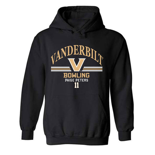 Vanderbilt - NCAA Women's Bowling : Paige Peters - Classic Fashion Shersey Hooded Sweatshirt-0