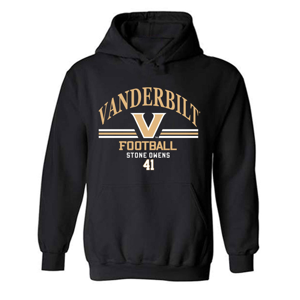 Vanderbilt - NCAA Football : Stone Owens - Classic Fashion Shersey Hooded Sweatshirt-0