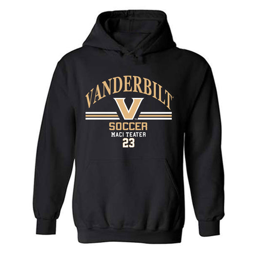 Vanderbilt - NCAA Women's Soccer : Maci Teater - Classic Fashion Shersey Hooded Sweatshirt-0