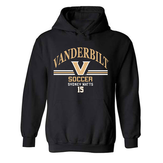 Vanderbilt - NCAA Women's Soccer : Sydney Watts - Classic Fashion Shersey Hooded Sweatshirt-0