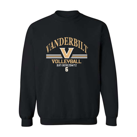 Vanderbilt - NCAA Women's Volleyball : Kati Berezowitz - Classic Fashion Shersey Crewneck Sweatshirt-0