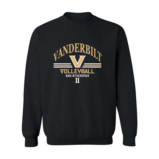 Vanderbilt - NCAA Women's Volleyball : Maya Witherspoon - Classic Fashion Shersey Crewneck Sweatshirt-0