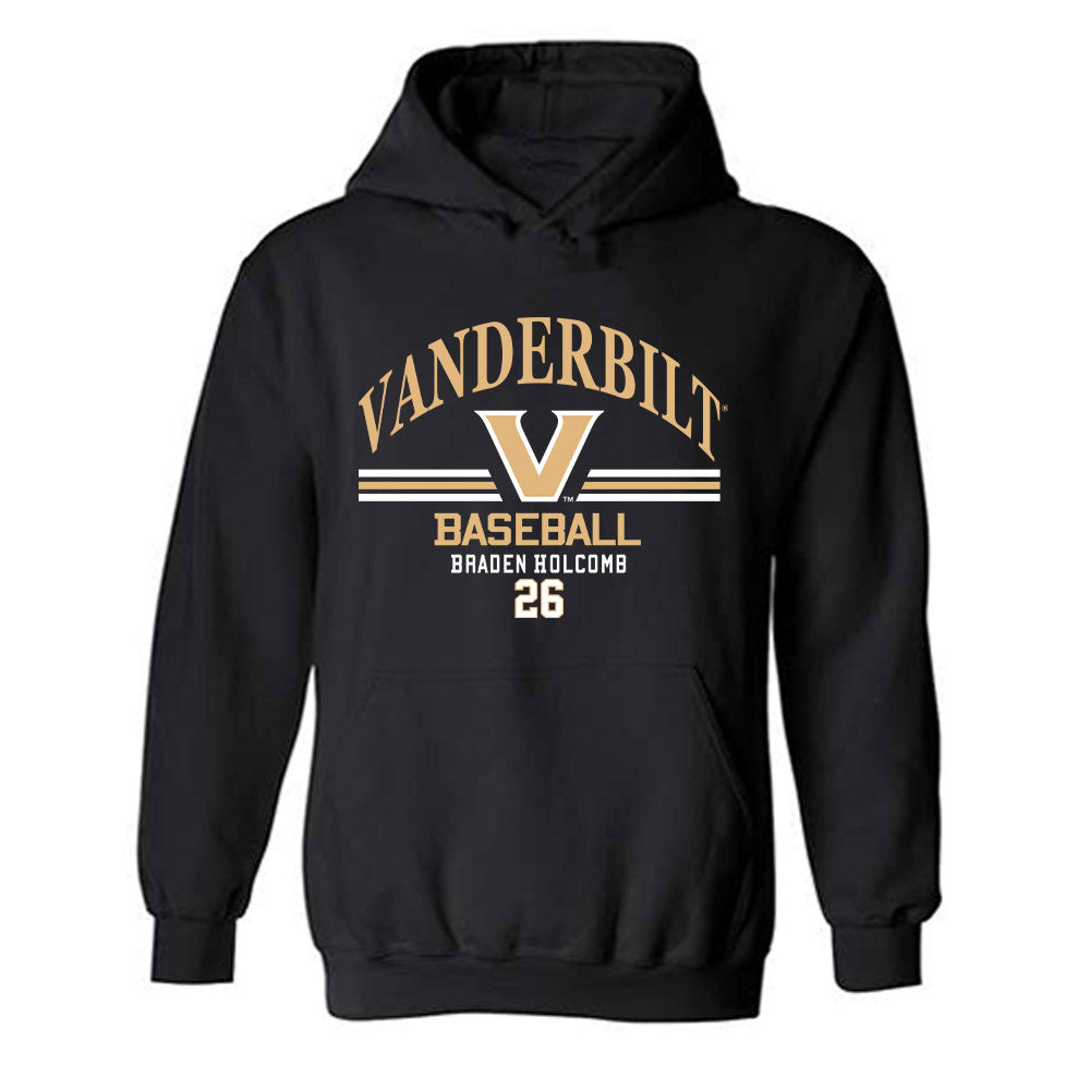 Vanderbilt - NCAA Baseball : Braden Holcomb - Classic Fashion Shersey Hooded Sweatshirt