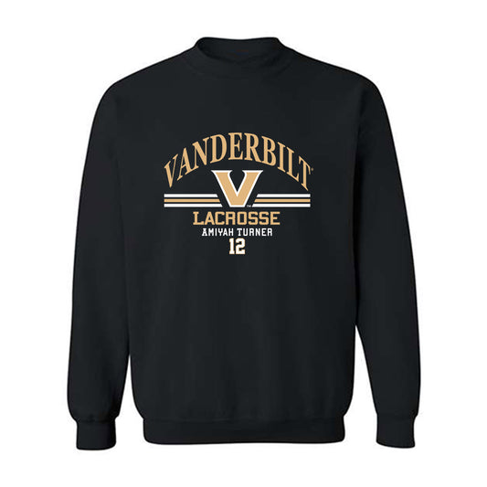 Vanderbilt - NCAA Women's Lacrosse : Amiyah Turner - Classic Fashion Shersey Crewneck Sweatshirt-0