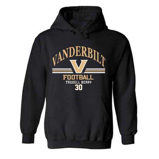Vanderbilt - NCAA Football : Trudell Berry - Classic Fashion Shersey Hooded Sweatshirt-0