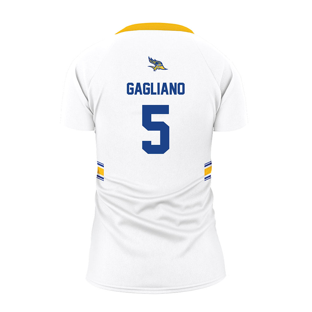 CSU Bakersfield - NCAA Women's Volleyball : Analiese Gagliano - White Volleyball Jersey-1