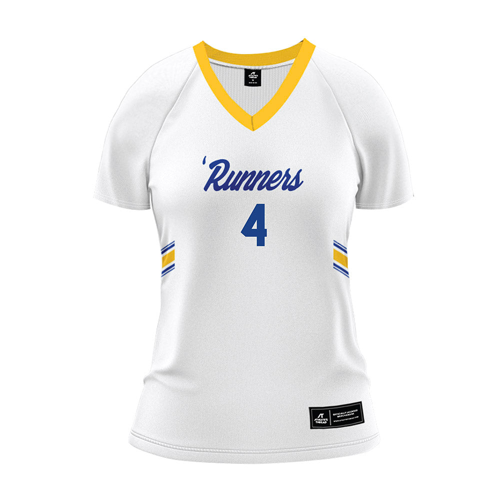 CSU Bakersfield - NCAA Women's Volleyball : Agnes Shakirova - White Volleyball Jersey-0