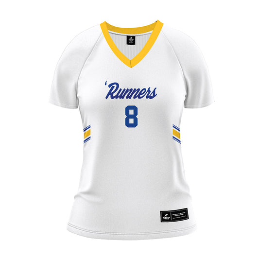 CSU Bakersfield - NCAA Women's Volleyball : Sabrina Jones - White Volleyball Jersey-0