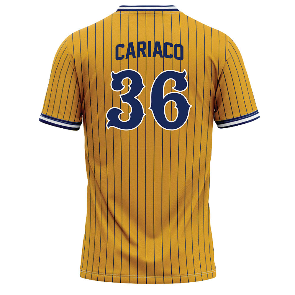 Kent State - NCAA Baseball : Peyton Cariaco - Gold Baseball Jersey