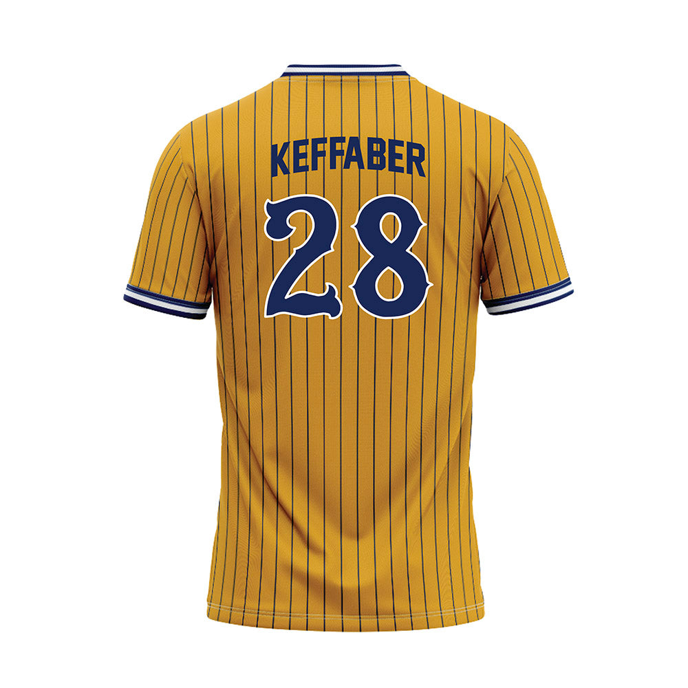 Kent State - NCAA Baseball : Grant Keffaber - Gold Baseball Jersey-1