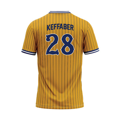 Kent State - NCAA Baseball : Grant Keffaber - Gold Baseball Jersey-1