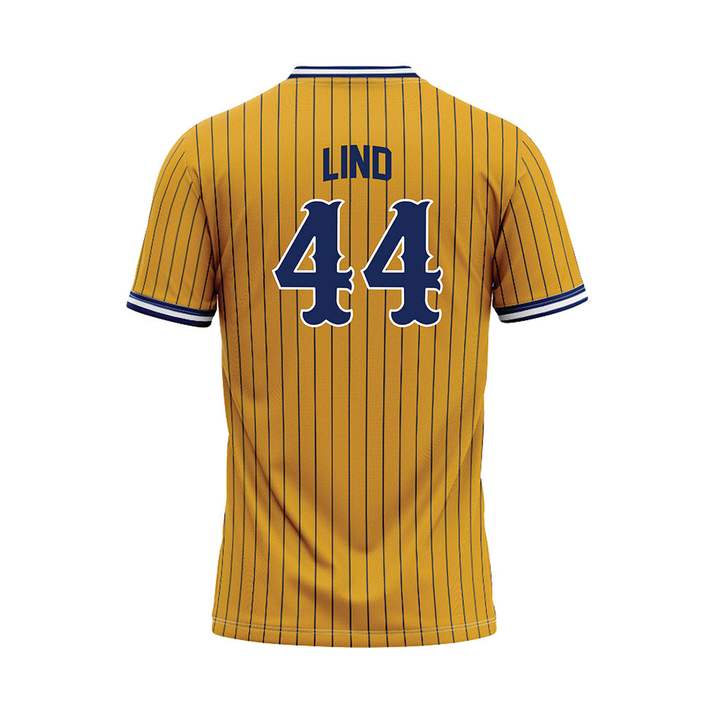 Kent State - NCAA Baseball : Parker Lind - Gold Baseball Jersey-1