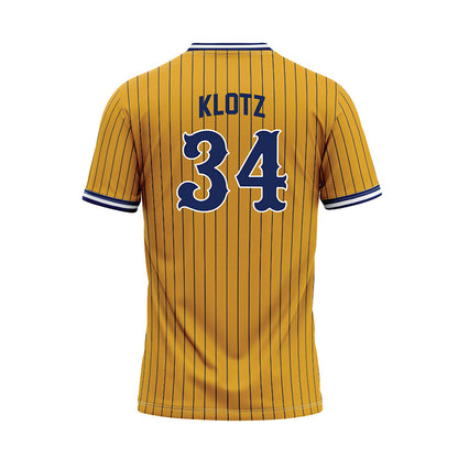Kent State - NCAA Baseball : Hunter Klotz - Gold Baseball Jersey-1