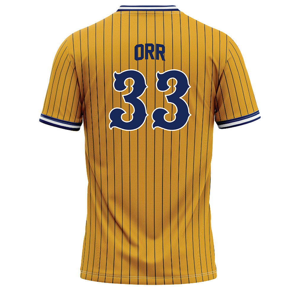 Kent State - NCAA Baseball : Tim Orr - Gold Baseball Jersey