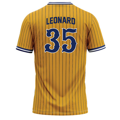 Kent State - NCAA Baseball : Caden Leonard - Gold Baseball Jersey