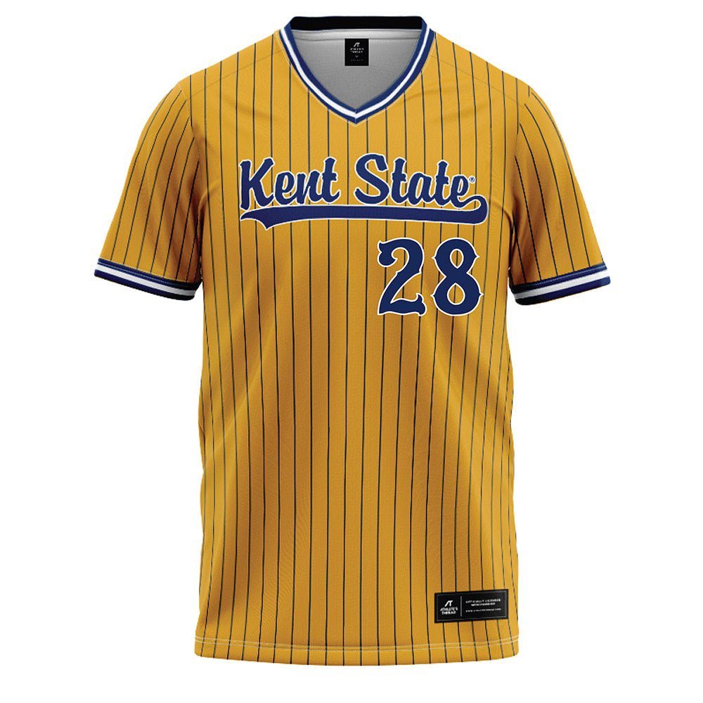 Kent State - NCAA Baseball : Bo Shinkle - Gold Baseball Jersey