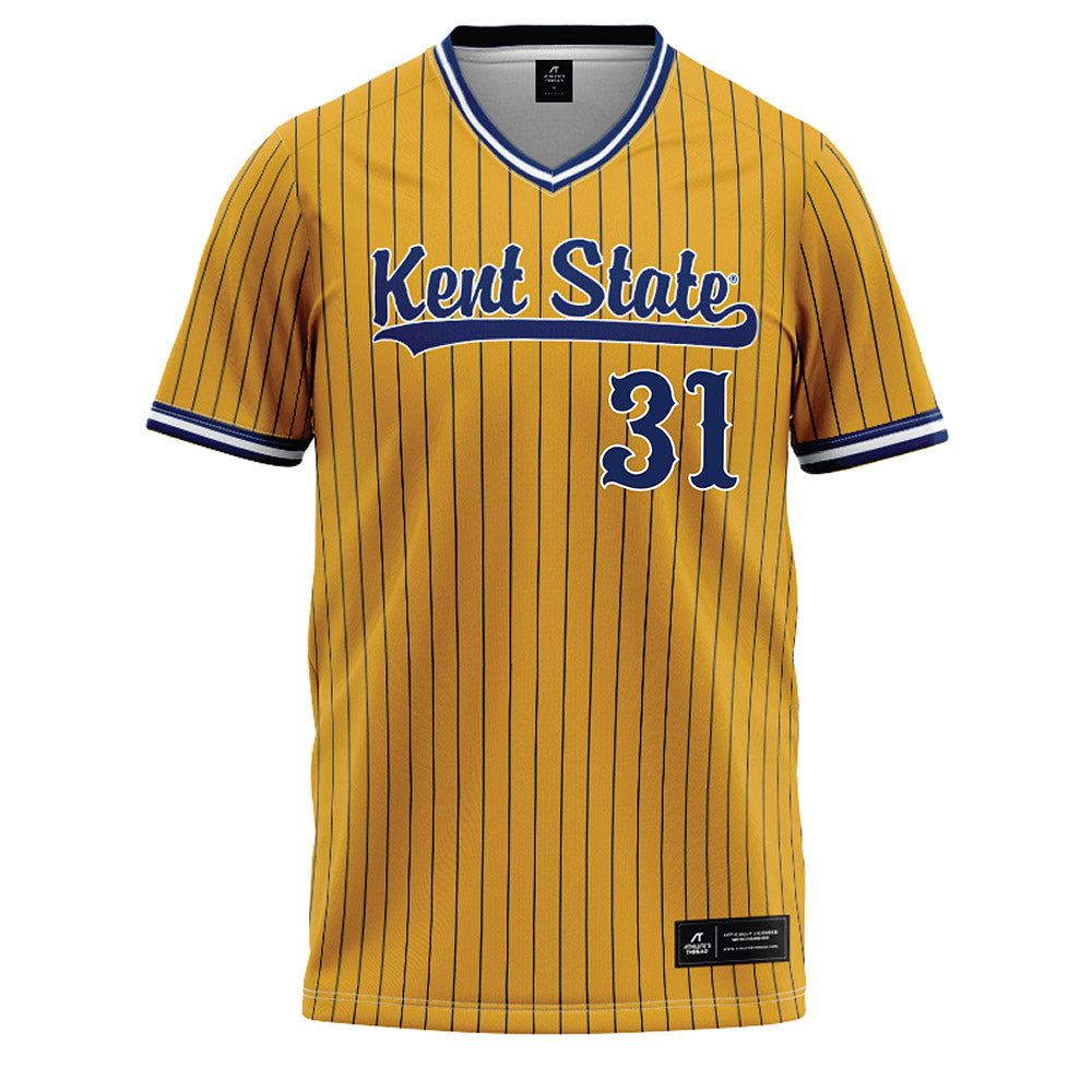 Kent State - NCAA Baseball : Lance MacDonald - Gold Baseball Jersey